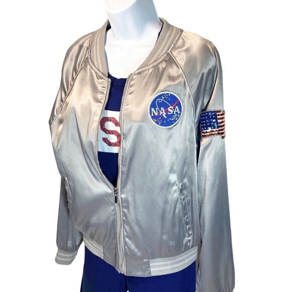 Custom NASA Embellished Bomber Jacket - Picture 4 of 4